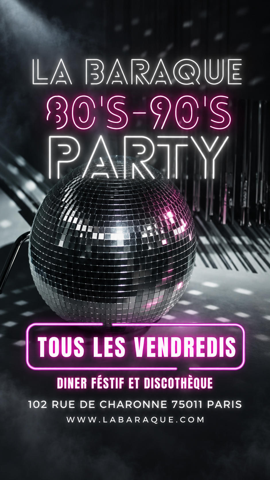Soirée années 80-90 à Paris 11 : vendredi 25 septembre